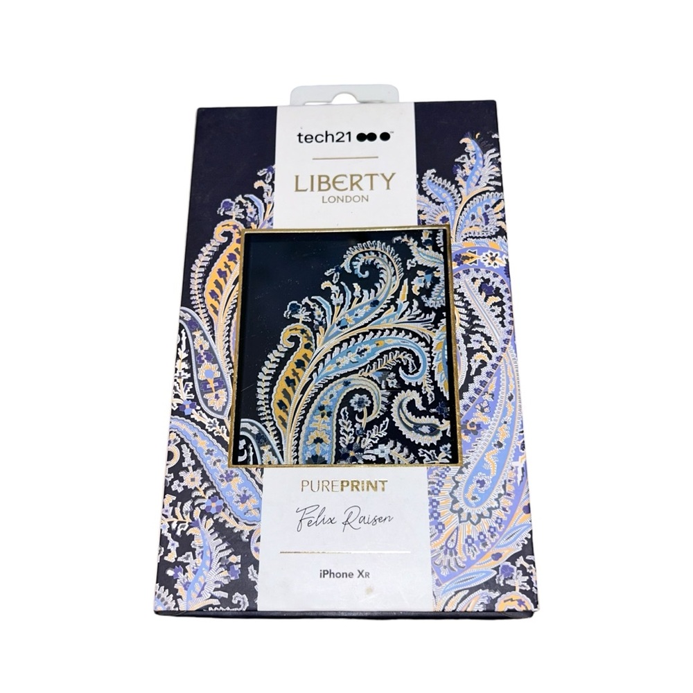 NEW Tech 21 Blue Floral Design Phone Case iPhone XR Liberty London Accessory
